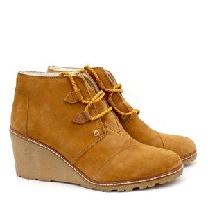 TOMS Women's Desert Wedge Booties | 9